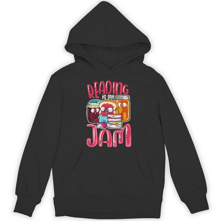 Kids Teacher I Love To Read Books Reading Is My Jam Unisex Hoodie