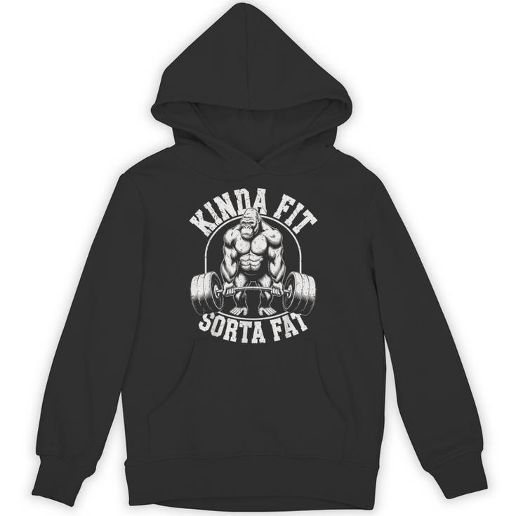 Kinda Fitorta Fat Gorilla 面白いワークアウトジムウェイトリフティング パーカー