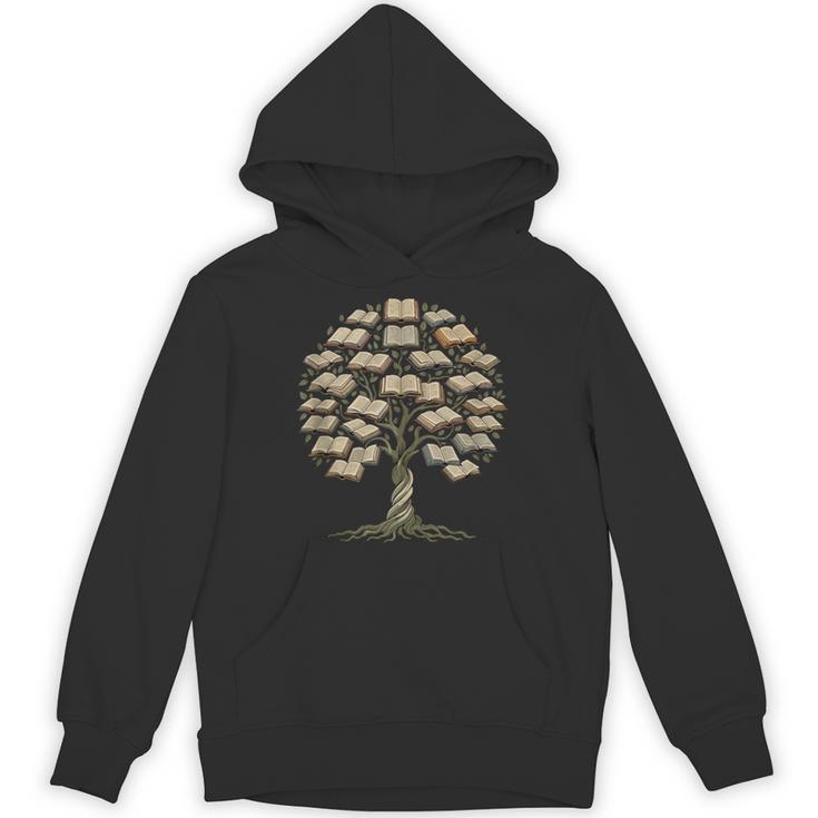 Knowledge Growth Tree Bibliophile Book Lover Library Art Unisex Hoodie