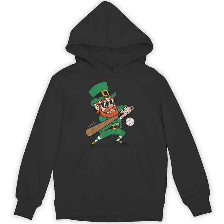 Leprechaun Baseball St Patricks Day Saint Pattys Men Boys Unisex Hoodie