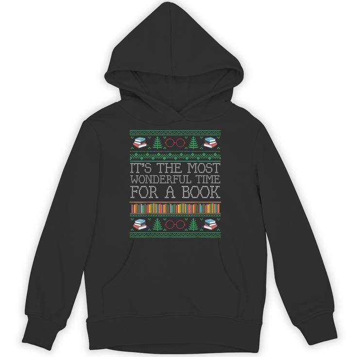 Librarian Books Reading Ugly Christmas Sweaters Unisex Hoodie