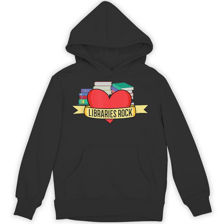 Librarian Library Assistant Libraries Rock Book Lover Unisex Hoodie