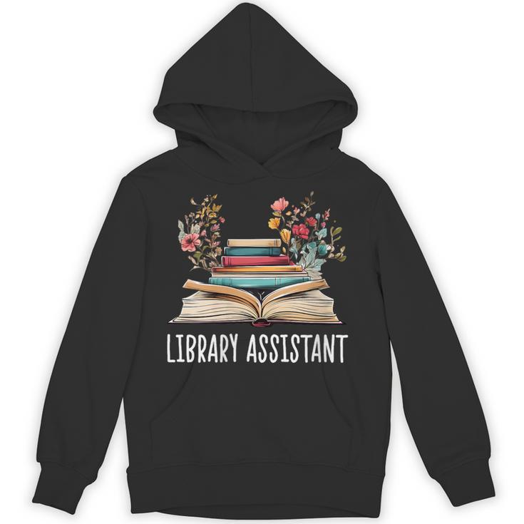 Library Assistant Messy Bun Library Book Reader Unisex Hoodie