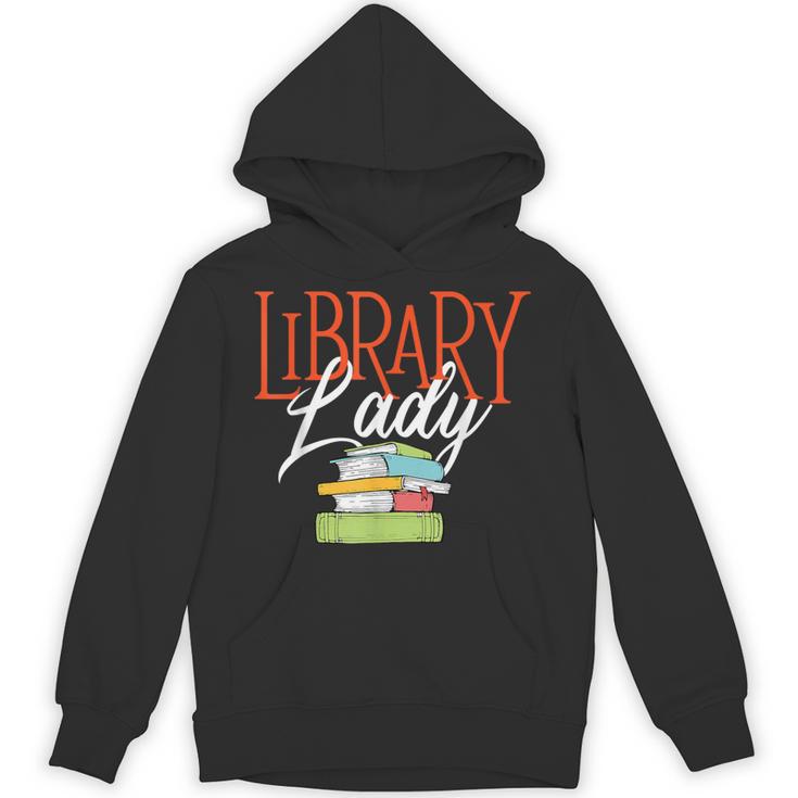 Library Lady Bookworm Books Book Lover School Librarian Unisex Hoodie