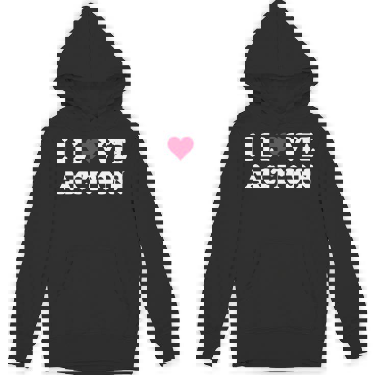 I Love Acton マッチング ガールフレンド&ボーイフレンド アクトン名 長袖tシャツ パーカー