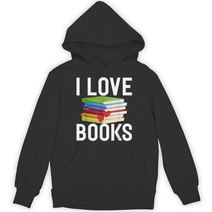 I Love Books Librarian Unisex Hoodie