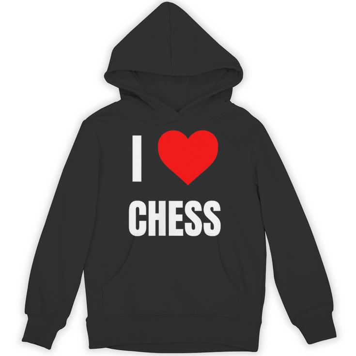 I Love Chess ハートギフト メンズ レディース キッズ アパレル 服 パーカー