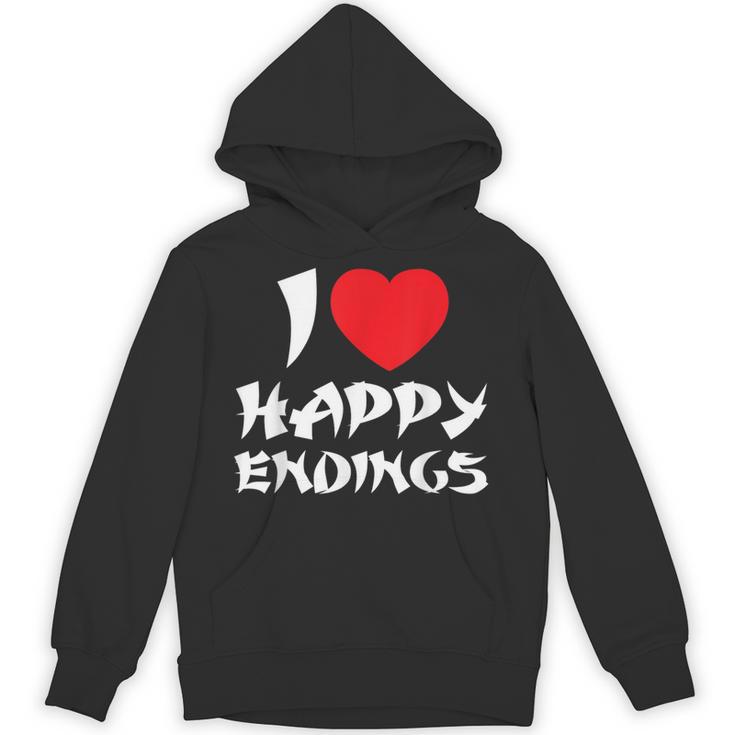 I Love Happy Endings Massage Book Reader Idea T-Shirt Unisex Hoodie