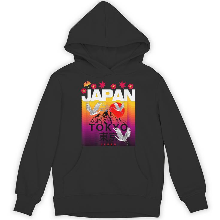 I Love Japan Culture Cool Japanunset Red-Crowned Crane パーカー