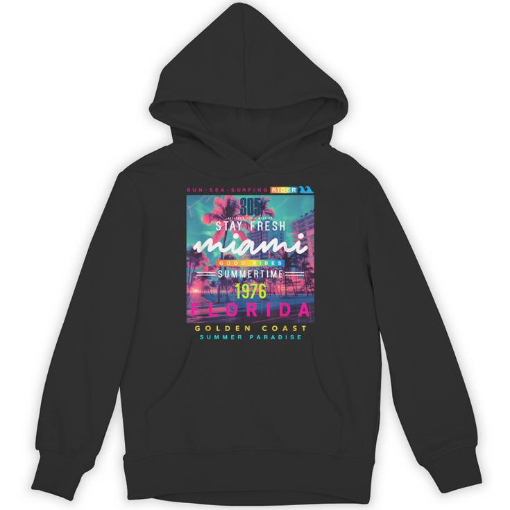 I Love Miami & Miami Loves Me Cool Miami Illustration パーカー