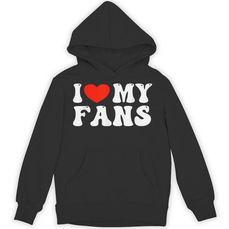 I Love My Fans パーカー