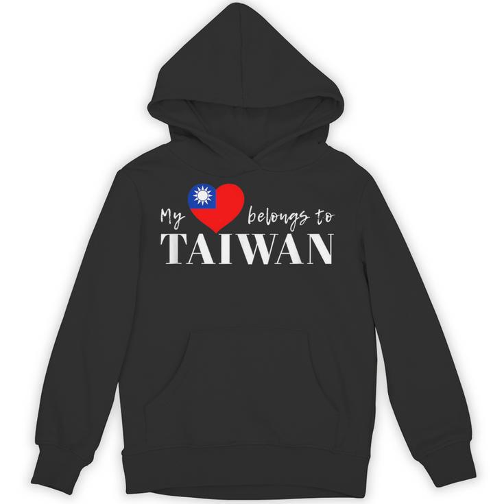 I Love Taiwan 国旗 台湾 台湾 プライド Roc 台北 ハート パーカー