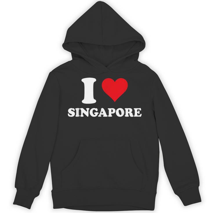 I Loveingapore Heart シンガポールギフト パーカー