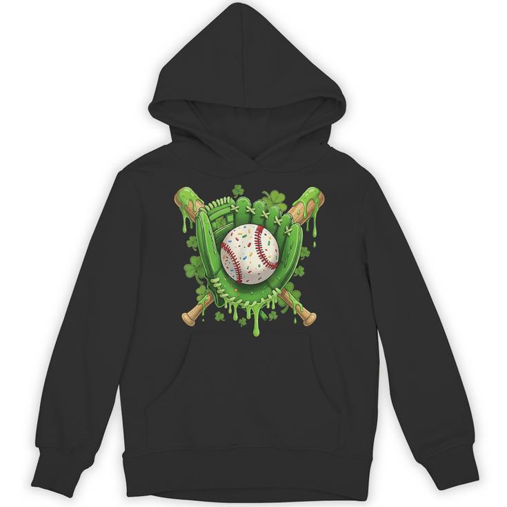Lucky Shamrock Baseball Gloves Drip St Patrick's Day Boys Unisex Hoodie Lucky Shamrock Baseball Gloves Drip St Patrick's Day Boys Unisex Hoodie