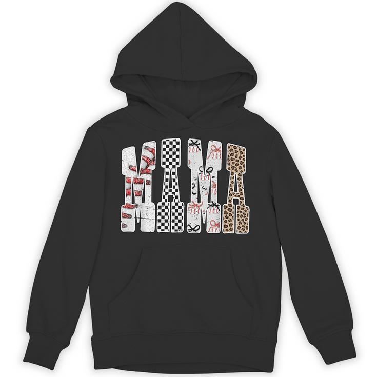 Mama Baseball Season Happy Game Day Trendy Sports Mom Unisex Hoodie