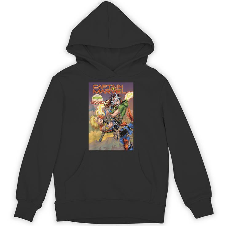 Marvel Captain Marvel Versus Rogue Revenge Comic Book Cover Unisex Hoodie