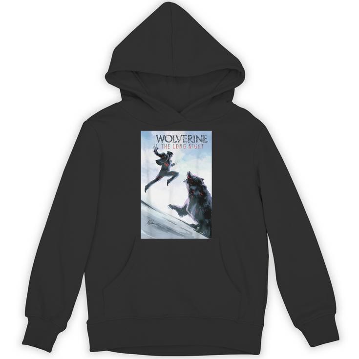 Marvel Comixology Wolverine Long Nights Comic Book Cover Unisex Hoodie