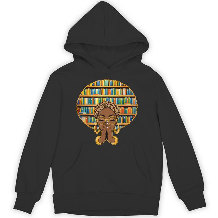 Melanin Afro Women Girl Book Librarian History African Unisex Hoodie
