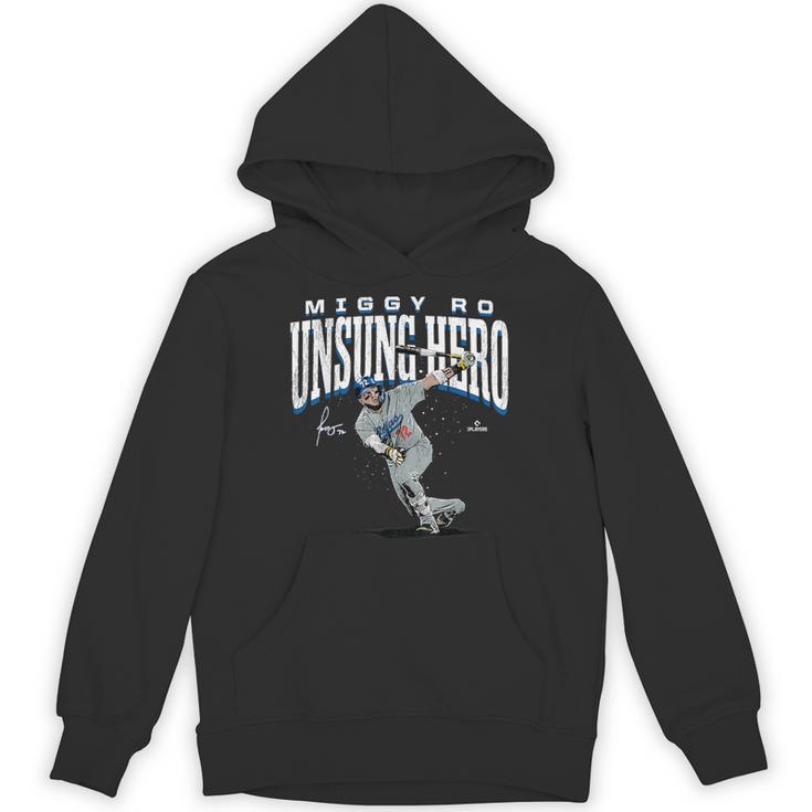 Miguel Rojas Unsung Hero Los Angeles Baseball MLBPA Unisex Hoodie