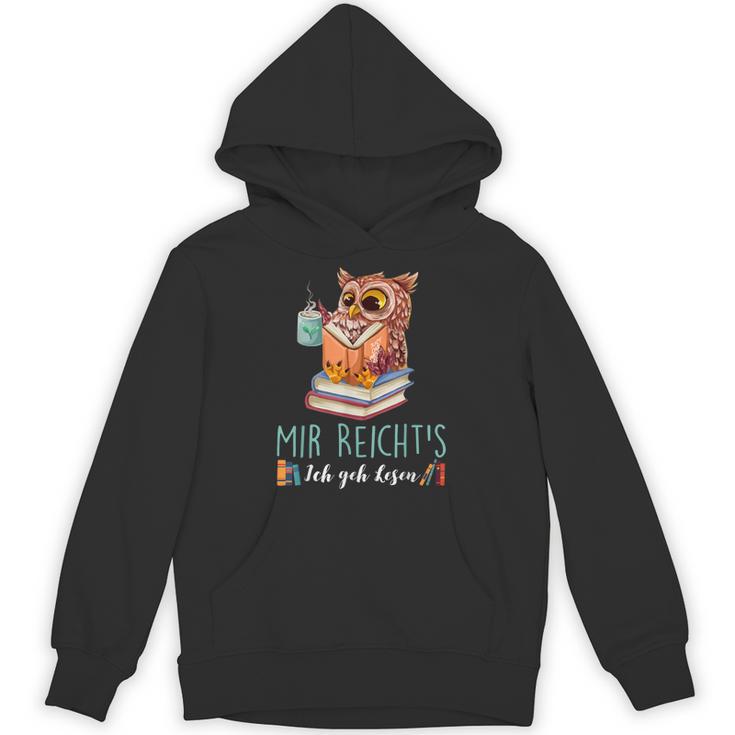 Mir Reicht's Ich Geh Resen Books Reading Fan Bookworm Owls Unisex Hoodie