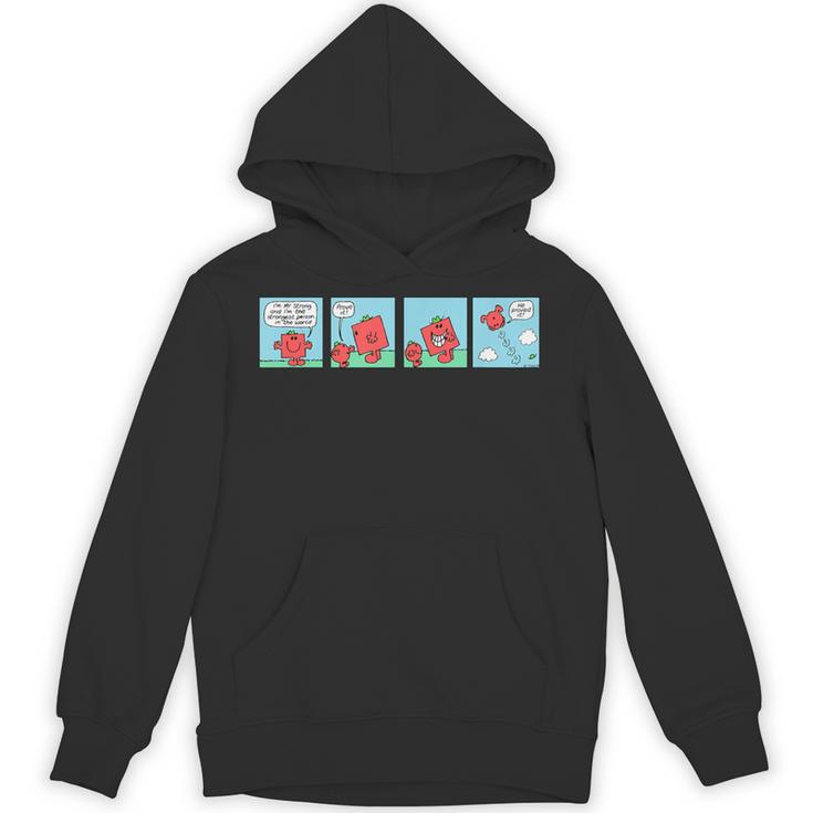 Mr Men Mr Strong Mr Small Retro Comic Book Unisex Hoodie