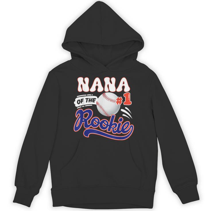 Nana Rookie Of Year 1st Birthday Baseball Theme Matching Unisex Hoodie