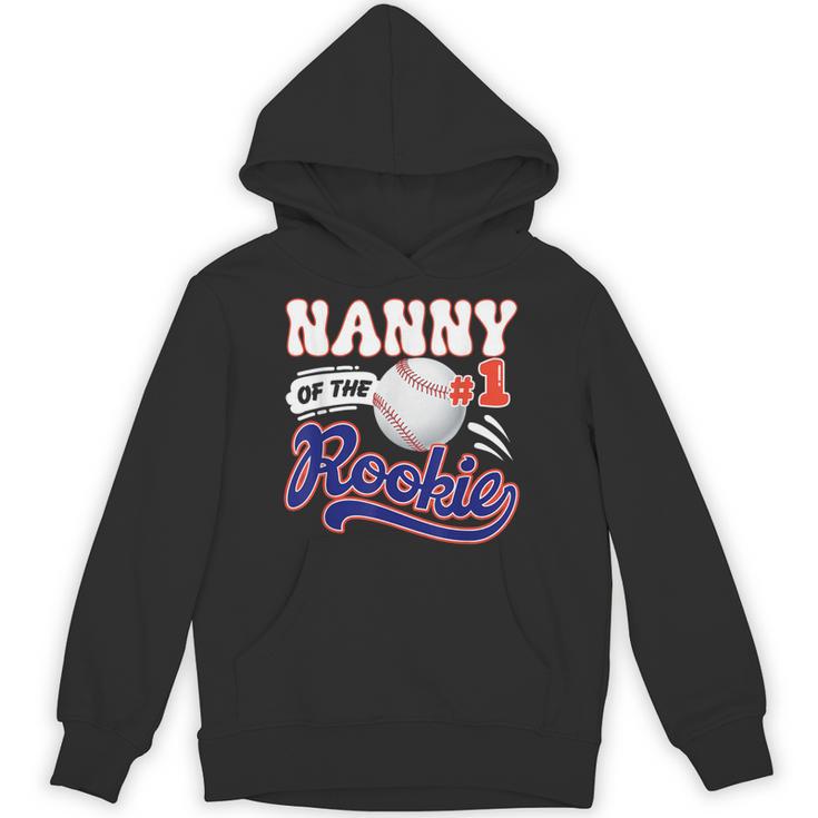 Nanny Rookie Of Year 1st Birthday Baseball Theme Matching Unisex Hoodie