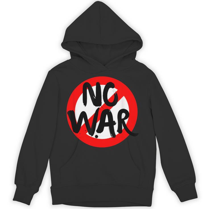 No War、アンチウォーデーストップサイン、スプレーペイント、No War。 パーカー