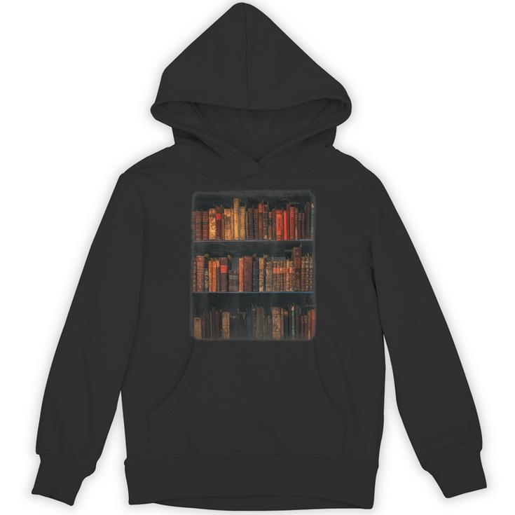 Old Books On Vintage Bookshelves Dark Academia Aesthetic Unisex Hoodie