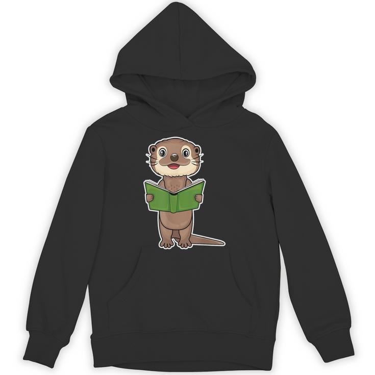 Otter Book Reading Bookaholics Sea Otter Lover Unisex Hoodie