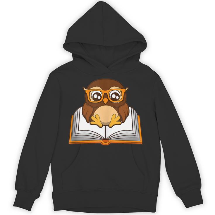 Owl Book Literature Book Reading Unisex Hoodie