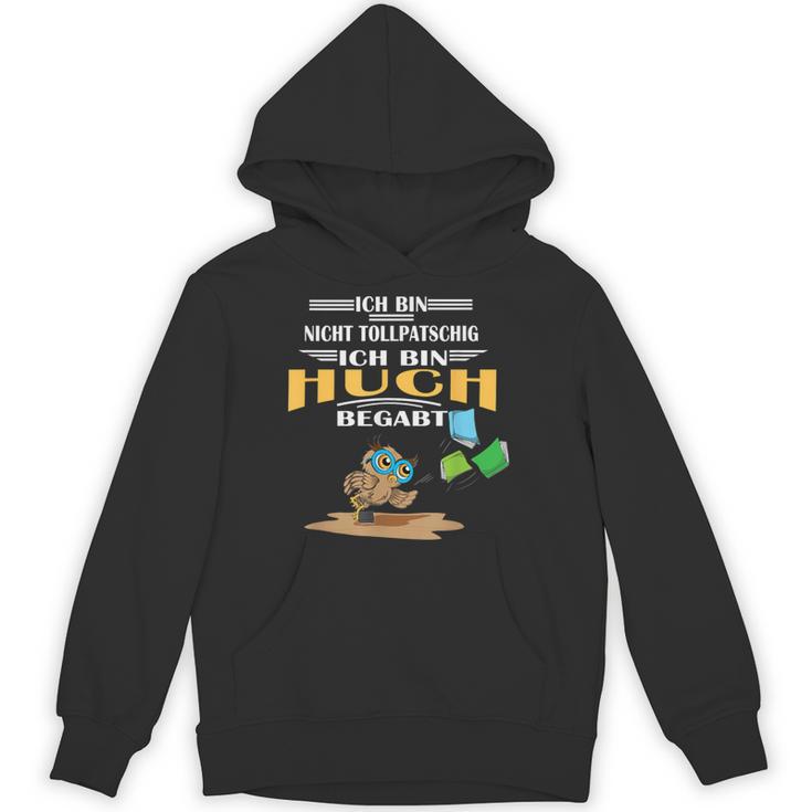 Owl Nicht Tollpatschig Bin Huchbegabt Reading Books Unisex Hoodie