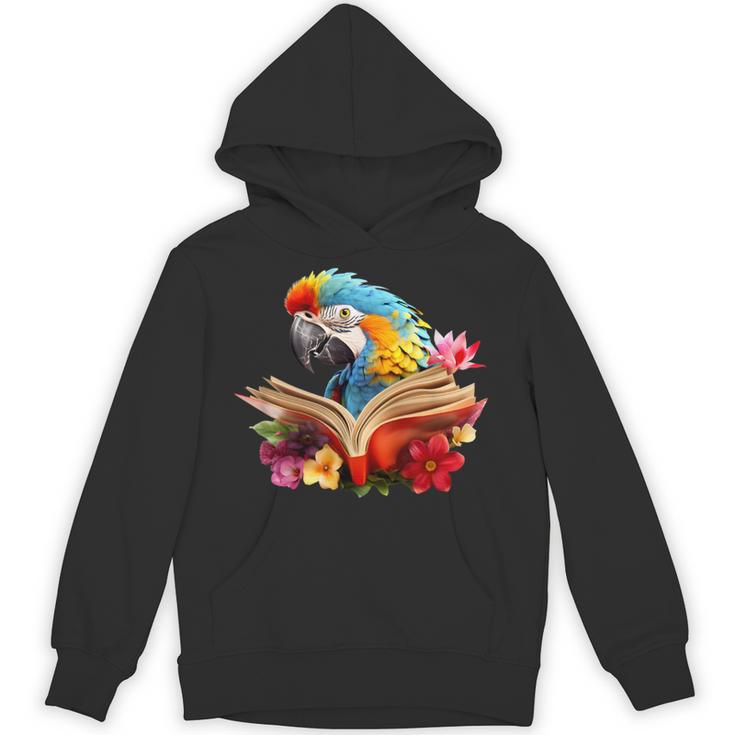 Parrot Reading Book Unisex Hoodie