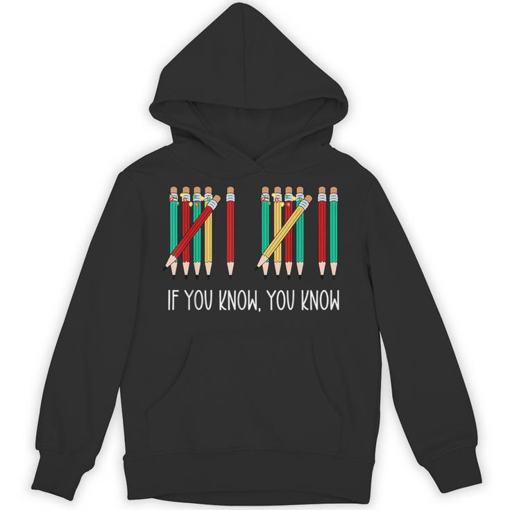 Pencil If You Know You Know 6 7 Reading Book Christmas Unisex Hoodie