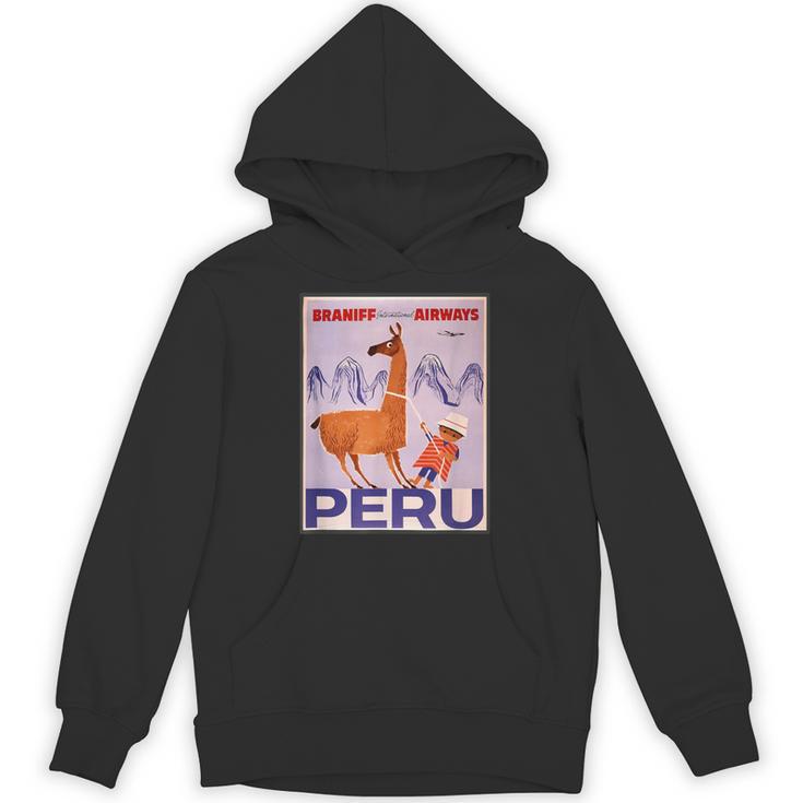 Peru レトロ ヴィンテージ 航空会社 トラベルポスター パーカー