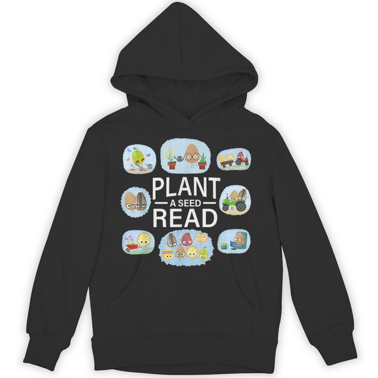Plant A Seed Read Summer Reading 2026 Cute Farm Tractor Book Unisex Hoodie