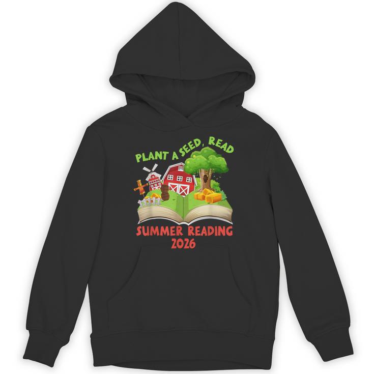 Plant A Seed Read Summer Reading 2026 Kids Library Book Farm Unisex Hoodie