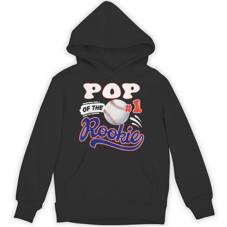 Pop Rookie Of Year 1st Birthday Baseball Theme Matching Unisex Hoodie