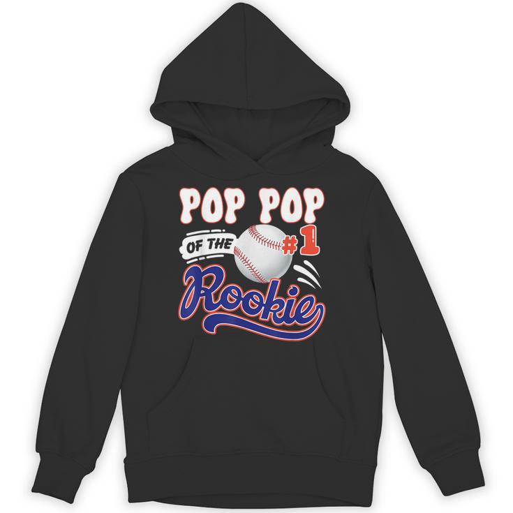 Pop Pop Rookie Of Year 1st Birthday Baseball Theme Matching Unisex Hoodie