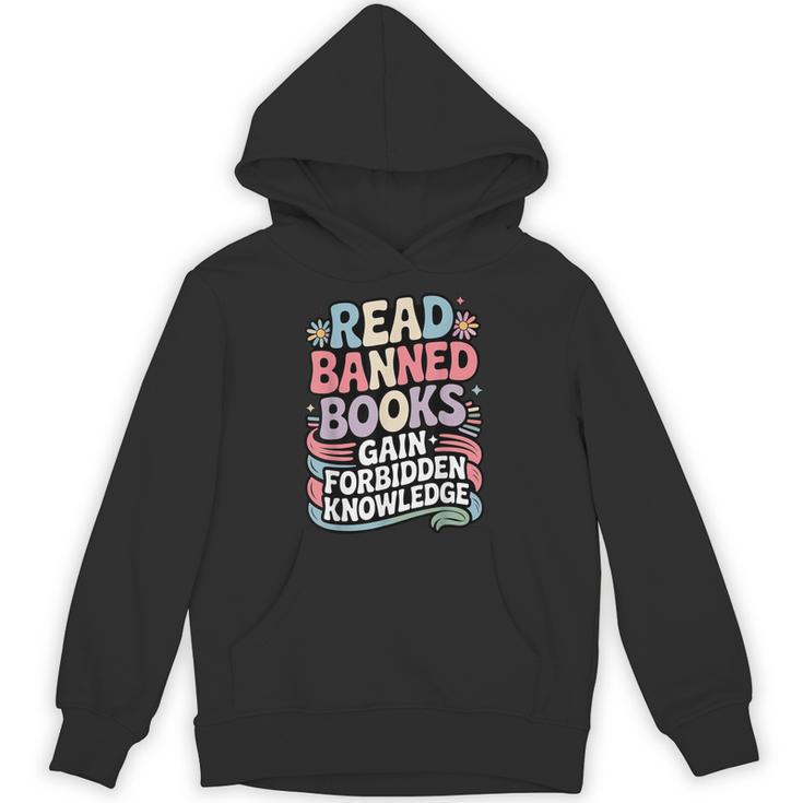 Read Banned Books Gain Forbidden Knowledge Book Enthusiasts Unisex Hoodie