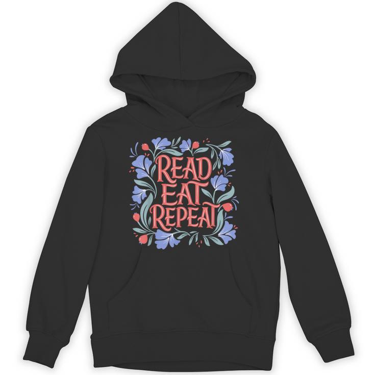 Read Eat Repeat Book Club Readers Book Lovers Unisex Hoodie