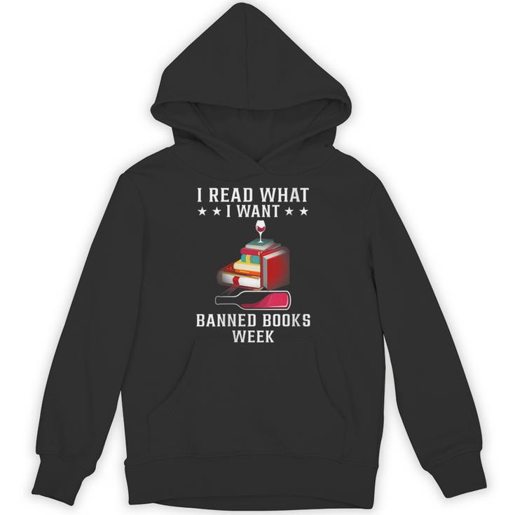I Read What I Want Banned Books Bookworm Nerd Lover Unisex Hoodie