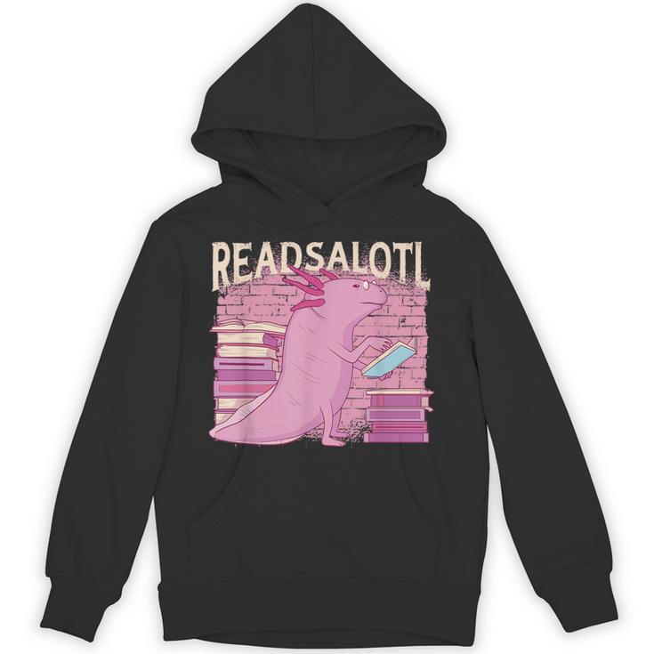 READALOTL Read A Lot AXOLOTL Reader Books Axolotls Meme Unisex Hoodie