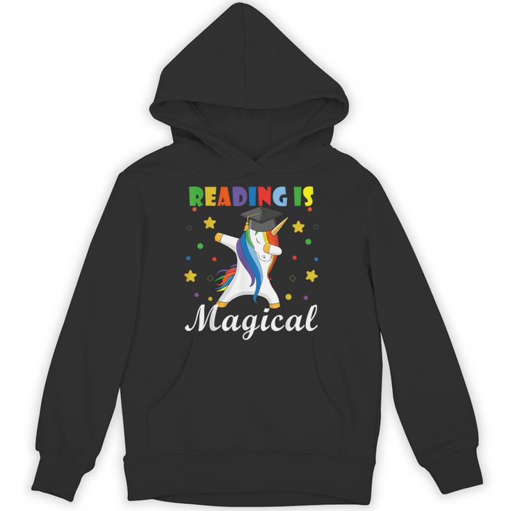 Reading Is Magical Book Lover Unicorn Student Teacher For Men Women Kids Unisex Hoodie