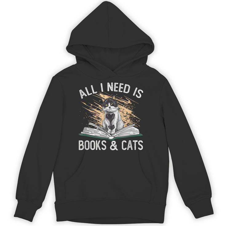 Reading All I Need Is Books & Cats Unisex Hoodie Reading All I Need Is Books & Cats Unisex Hoodie