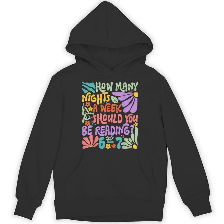 Reading Six Seven Meme Book Lover 67 Teacher 6 7 Unisex Hoodie
