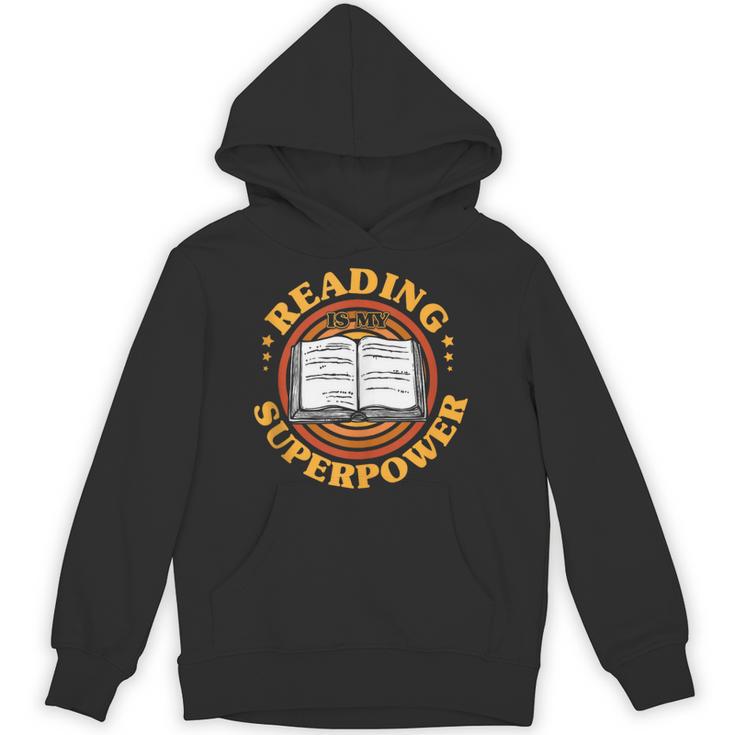 Reading Is My Superpower Book Nerd Bookworm Unisex Hoodie