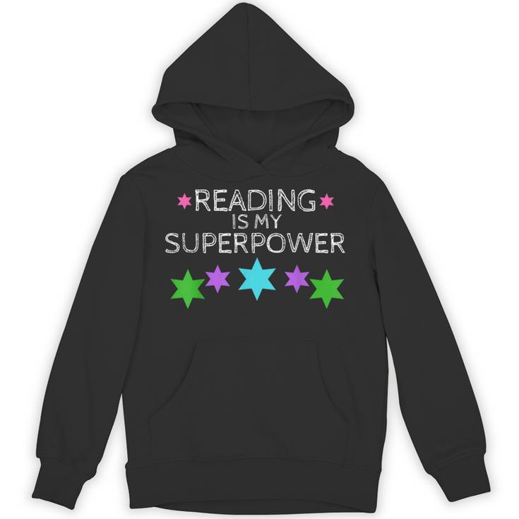 Reading Is My Superpower Boy Girl Book Lover ReaderShirt Unisex Hoodie