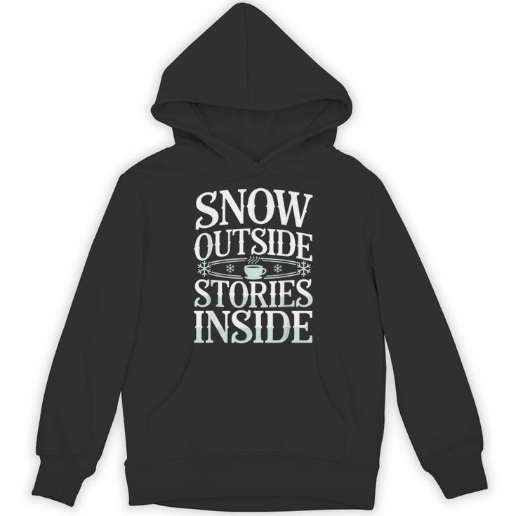 Reading All Winter Cozy Book Lover And Literary Escape Unisex Hoodie