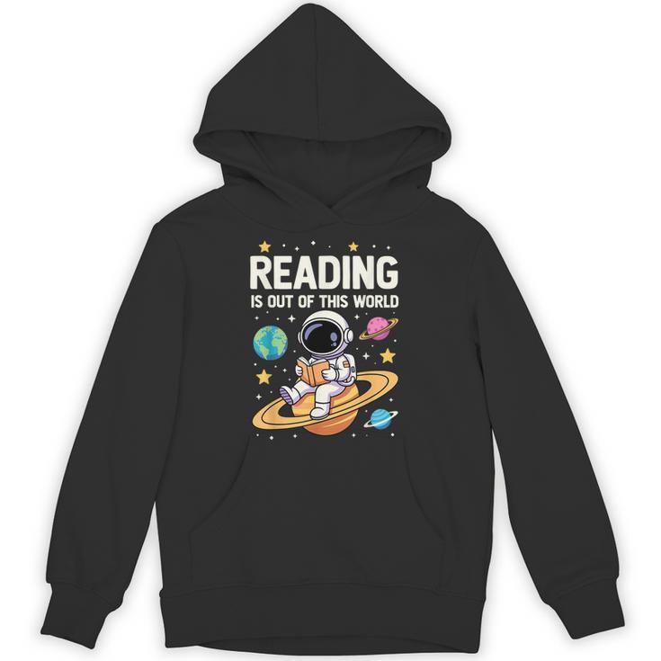 Reading Is Out Of This World Cute Astronaut Books Lover Unisex Hoodie